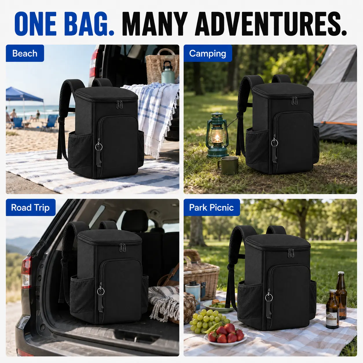 FROSTVA 30L Cooler Backpack - Leakproof Insulated Backpack Cooler with Waterproof TPU Liner for Camping, Beach, Picnic and Sports
