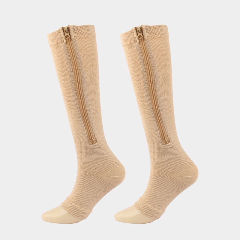 🏃‍♂️ EasyZip Compression Socks – Zipper Support Socks for Swollen Legs & Everyday Comfort 👣💙