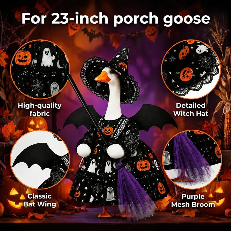 Halloween Porch Goose Costume with Hat & Wings