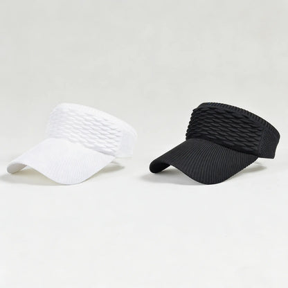 Women's Sun Visor Hat  — Open-Top Ponytail Cap, UV Protection, Foldable & Breathable