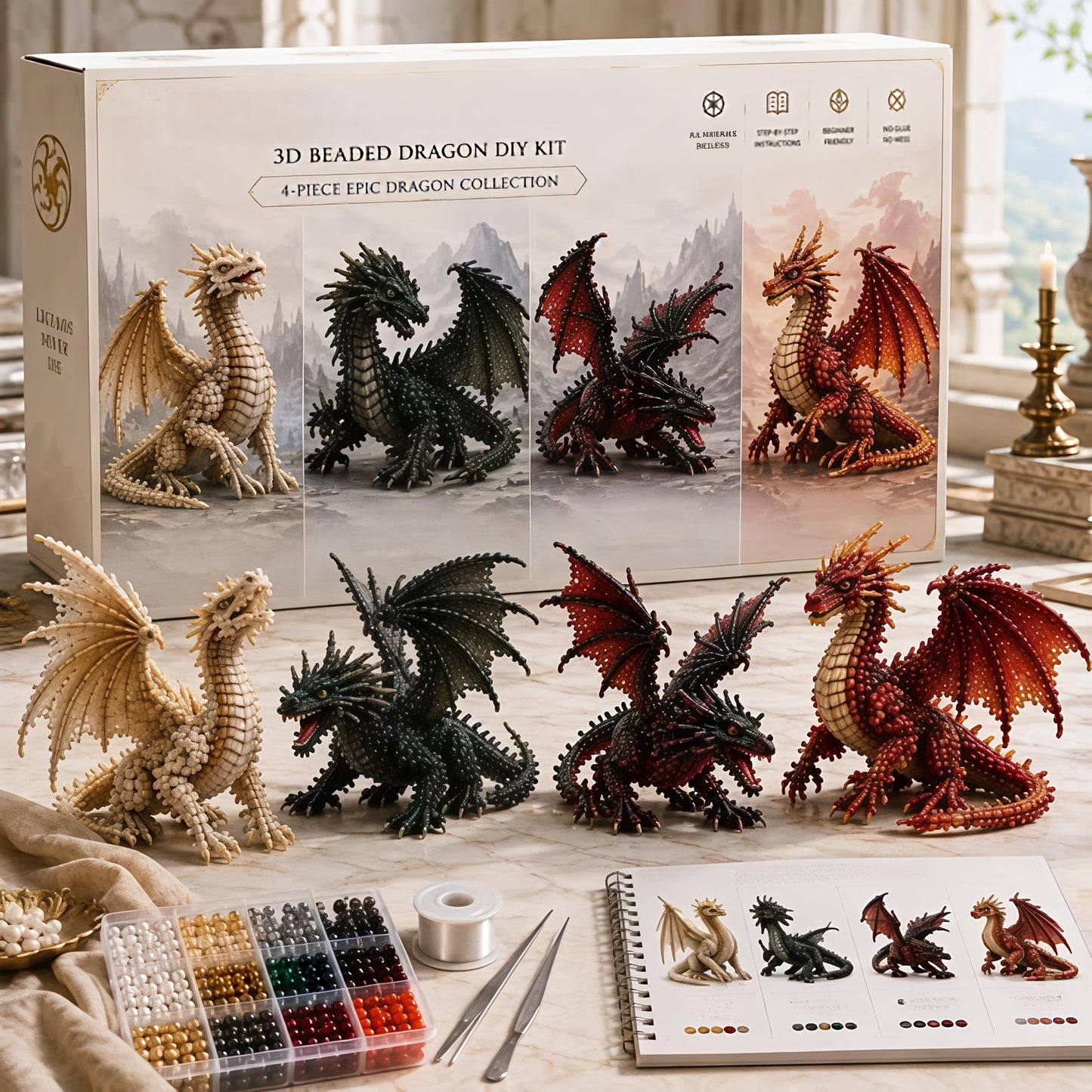 3D Beaded Animal & Fantasy DIY Collection