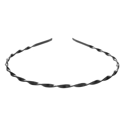 Wavy Metal Hair Band — Wash, Mask, Makeup. Hair Stays Out of the Way.