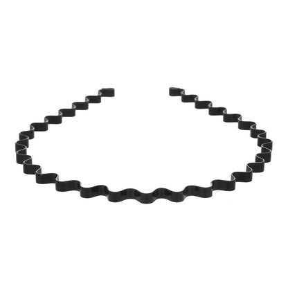Wavy Metal Hair Band — Wash, Mask, Makeup. Hair Stays Out of the Way.