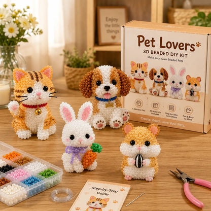 🧵✨ Tiny 3D Beaded Animal DIY Kit💖 A DIY Craft Kit So Cute You Won't Want To Stop Making Them