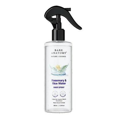 Nature x Science Rosemary Water and Rice Water Hair Mist, 100% Natural Extract, Soft & Smooth, Non-Greasy & Fast Absorbing
