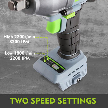 WORKPRO 20V Cordless Impact Wrench, 1/2" Drive, 320 Ft-Lbs Max Torque