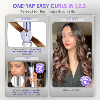 SHEGLAM HAIR One Touch Airflow Styler Pro Automatic Curling Iron