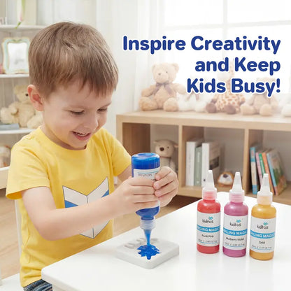 Kiditos Magic Water Elf Toy Kit – 20 Magic Gels & 10 Molds, DIY Squishy Maker Aqua Fairy Water Pets, Sensory STEM Craft, Party Favors & Birthday Gifts for Kids Ages 3+