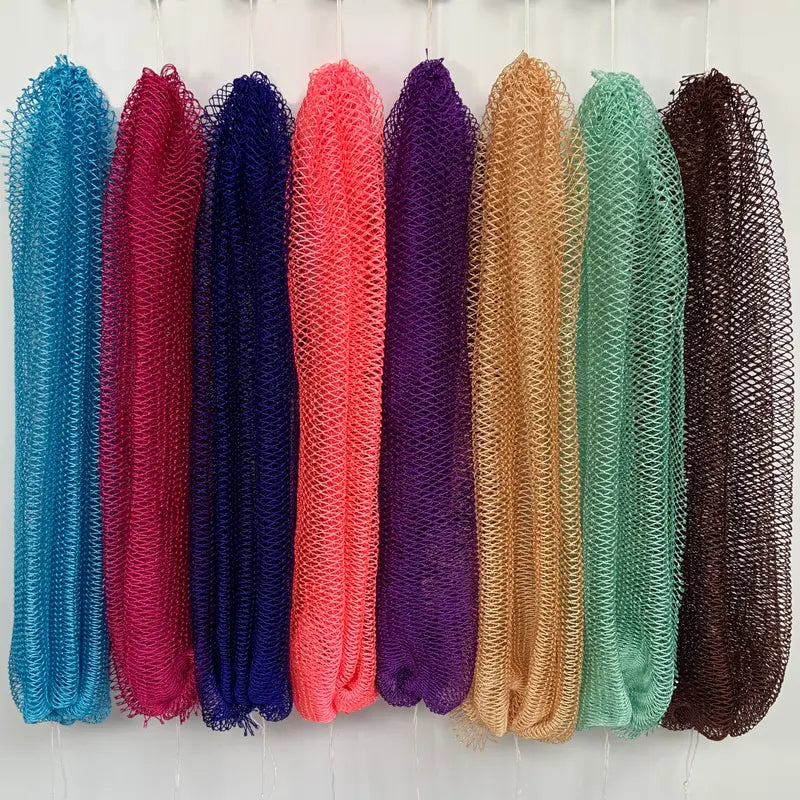 Authentic African Exfoliating Net Bath Sponge – Deep Cleansing Body Scrubber | Multiple Colors