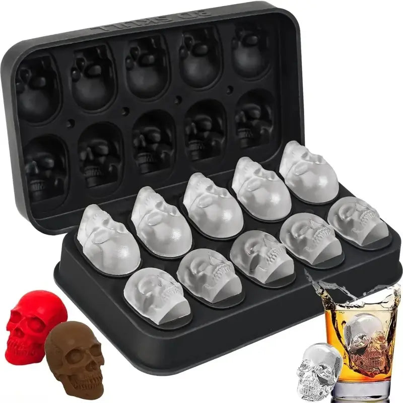 Skull Silicone Ice Cube Tray