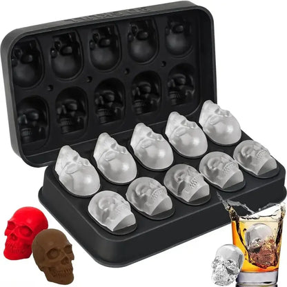 Skull Silicone Ice Cube Tray