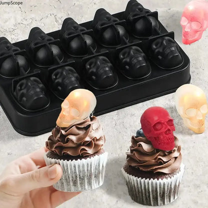 Skull Silicone Ice Cube Tray