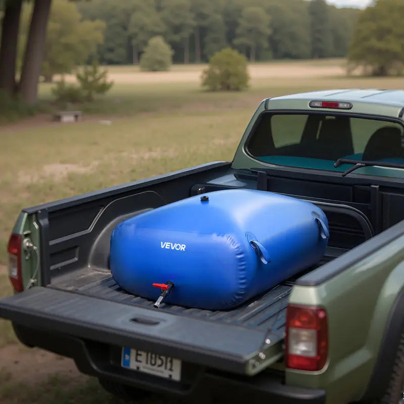 VEVOR Collapsible Water Storage Bladder Tank, 330L / 87.2 Gal, 1000D Dual-Layer PVC