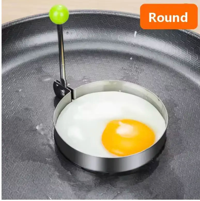 Stainless Steel Fried Egg Mold Shape Gadget - Kitchen Utensils for Egg Fried Dishes