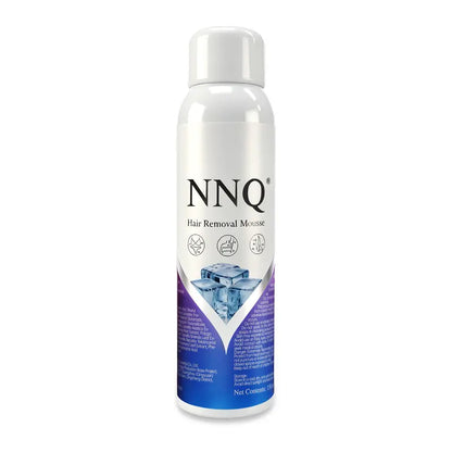 NNQ Gentle Spray-On Hair Removal Solution - Fast-Acting Depilatory Mousse, 10-Second Rapid Full Coverage, Painless Skin-Friendly Body Care, Water-Based, For Arms/Legs/Underarms
