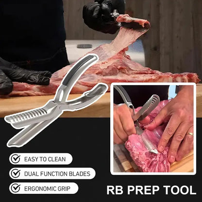 Stainless Steel BBQ Rib Membrane Remover Tool