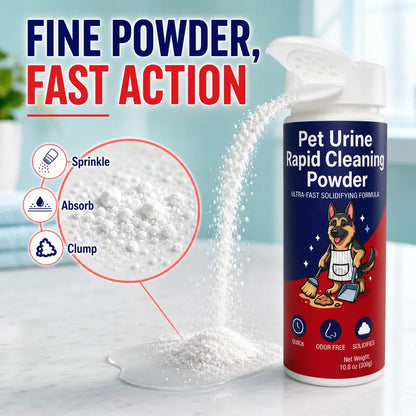 Pet Urine Solidifier Powder – Fast Cleanup Deodorizer for Dog Pee, Hands-Free Waste Disposal