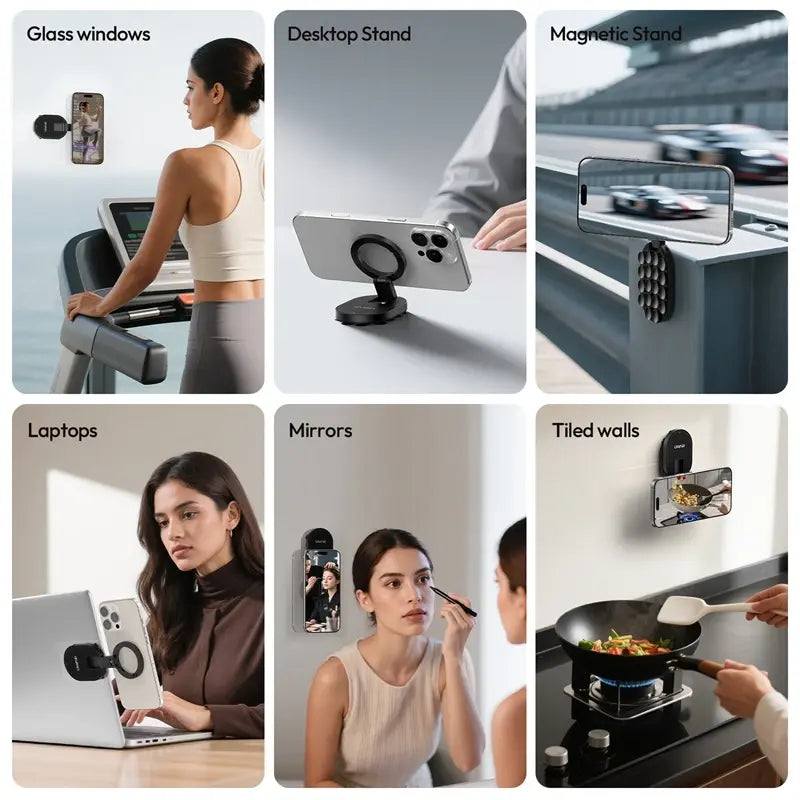 Ulanzi MA39 MagLock Magnetic Phone Mount Desktop Stand with Suction Bottom