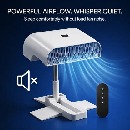 Cooling Bed Fan for Hot Sleepers with Remote & Timer