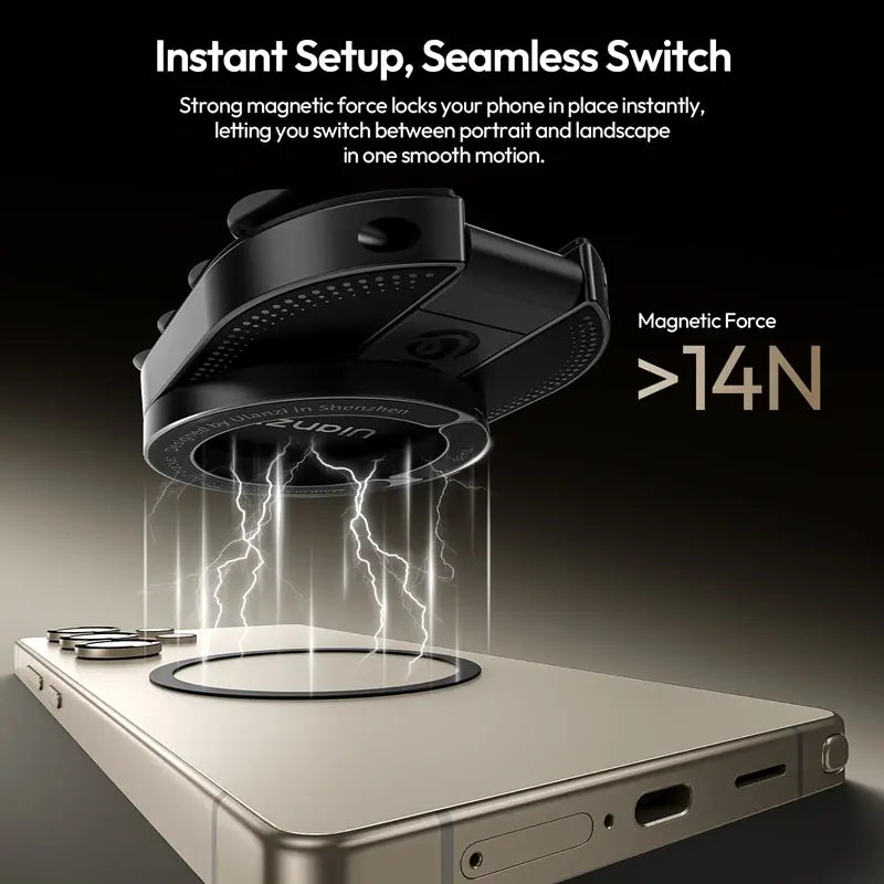 Ulanzi MA39 MagLock Magnetic Phone Mount Desktop Stand with Suction Bottom