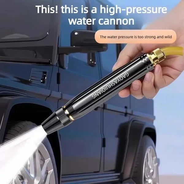 High Pressure Car Wash Water Gun with Booster Nozzle – 3 Spray Modes