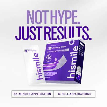 Hismile V34 Whitening Strips - Purple Teeth Whitening & Colour Correction