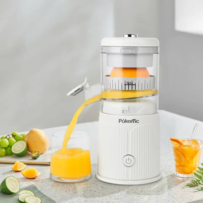Pukomc Fast Juicer Machine Cordless & Rechargeable Electric Citrus Squeezer
