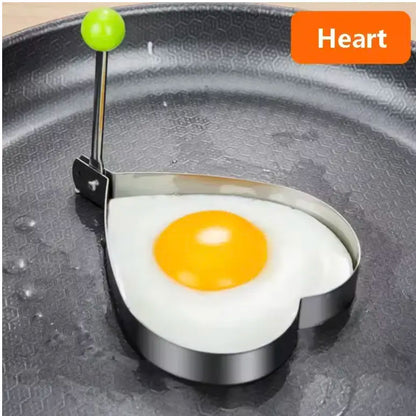 Stainless Steel Fried Egg Mold Shape Gadget - Kitchen Utensils for Egg Fried Dishes