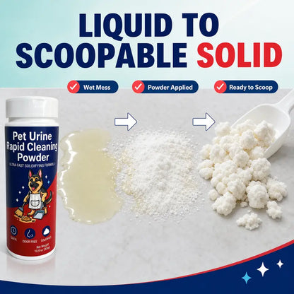 Pet Urine Solidifier Powder – Fast Cleanup Deodorizer for Dog Pee, Hands-Free Waste Disposal