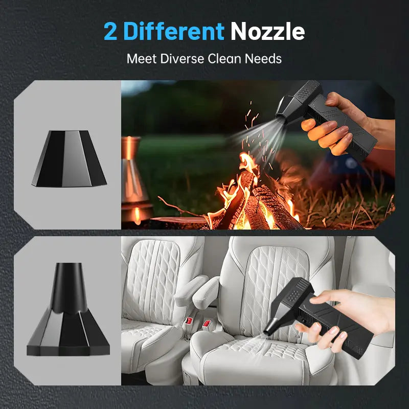 Portable Mini Turbo Fan, High Speed Handheld Rechargeable Fan with Type-C Charging for Car, Keyboard & Electronics Cleaning