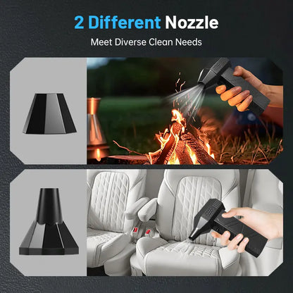 Portable Mini Turbo Fan, High Speed Handheld Rechargeable Fan with Type-C Charging for Car, Keyboard & Electronics Cleaning