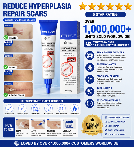 Advanced Silicone Smoothing Gel - Invisible Repair for Fine Lines, Wrinkles, Acne Scars & Marks | Professional Smoothing Formula for New & Old Scars | Fast-Absorbing & Non-Greasy