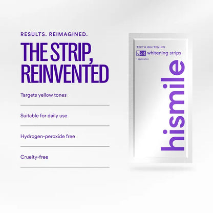 Hismile V34 Whitening Strips - Purple Teeth Whitening & Colour Correction