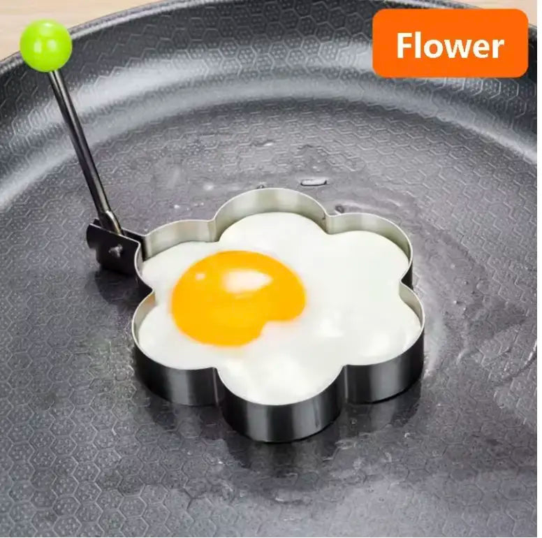 Stainless Steel Fried Egg Mold Shape Gadget - Kitchen Utensils for Egg Fried Dishes