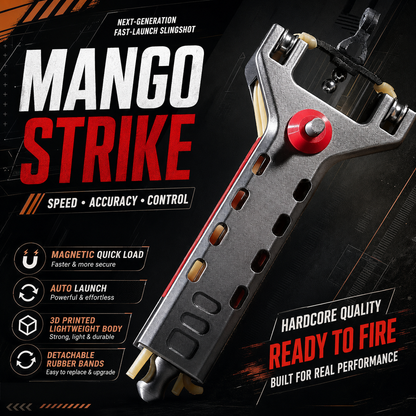 Slingshot for Outdoor Sport, Hunting Practice & Target Shooting, CNC Aluminum Alloy Frame with Magnetic Quick-Load, High Precision