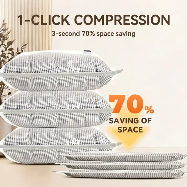 1-click compression - 3 seconds 70% space saving