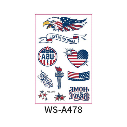 World Cup Country Flag Temporary Tattoos – Show Your Team Pride! （10PCS）