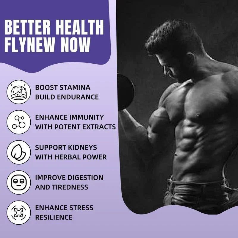 Flynew Shilajit Ultra Optimal Potency, Energy and Immune Support 60 Count