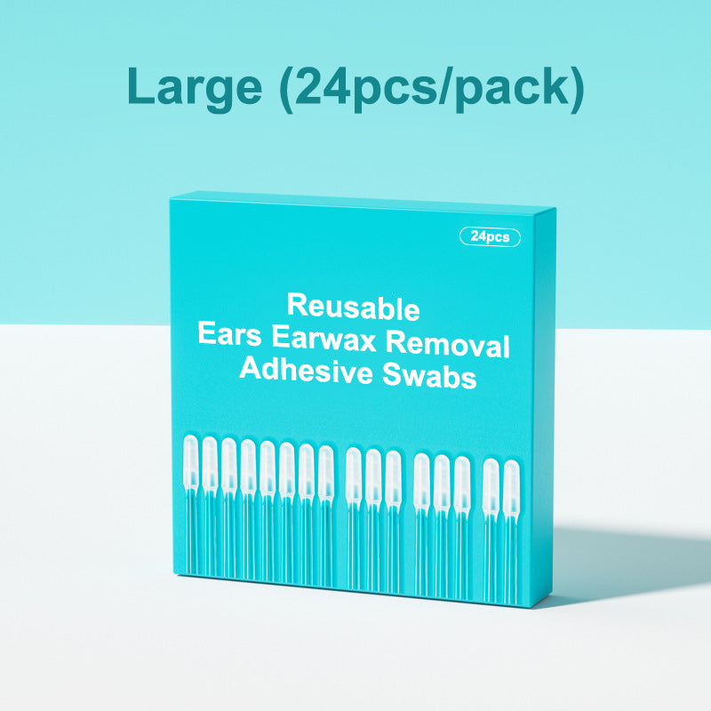 👂🏻 Limited Time -49% OFF🏆Reusable Earwax Removal Adhesive Swabs