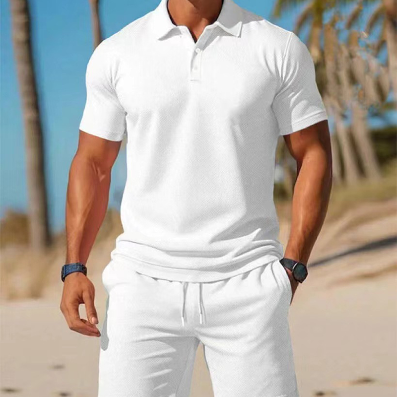 🔥While Supplies Last 40% OFF!🎉 Men's Summer 2-Piece Polo & Shorts Set