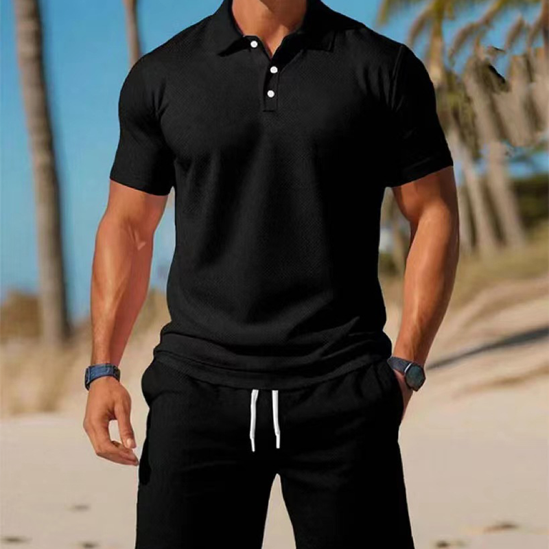 🔥While Supplies Last 40% OFF!🎉 Men's Summer 2-Piece Polo & Shorts Set