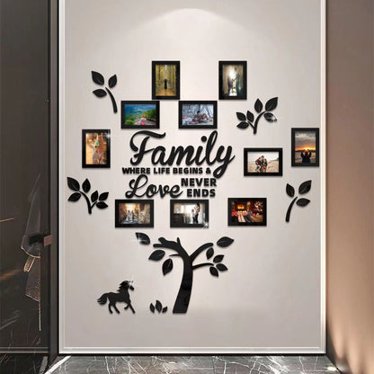 📢📢50% OFF !! ⏰3D Family Tree Photo Frame Wall Sticker