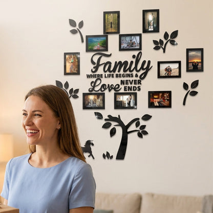 📢📢50% OFF !! ⏰3D Family Tree Photo Frame Wall Sticker