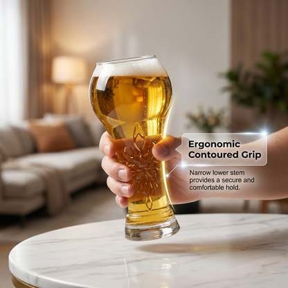 🥳2026 HOT SALE🥳💞50K+ SOLD!🏆🍺 50% OFF! Large Capacity Ornate Beer Glass – Trophy‑embossed, 500ml crystal clear. Perfect for World Cup nights. Hold like a champion! ⚽✨