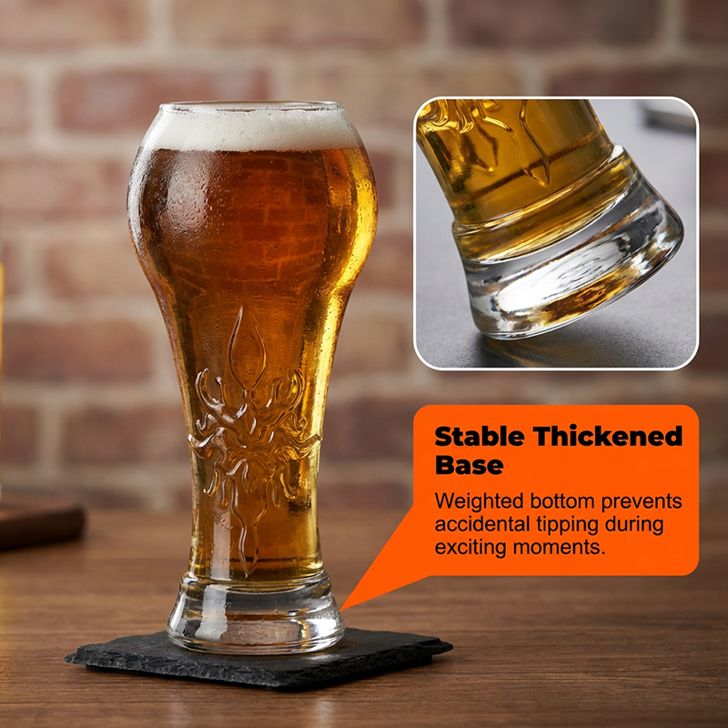 🥳2026 HOT SALE🥳💞50K+ SOLD!🏆🍺 50% OFF! Large Capacity Ornate Beer Glass – Trophy‑embossed, 500ml crystal clear. Perfect for World Cup nights. Hold like a champion! ⚽✨