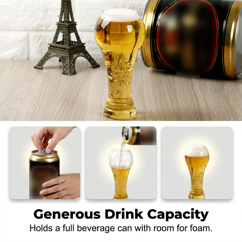 🥳2026 HOT SALE🥳💞50K+ SOLD!🏆🍺 50% OFF! Large Capacity Ornate Beer Glass – Trophy‑embossed, 500ml crystal clear. Perfect for World Cup nights. Hold like a champion! ⚽✨