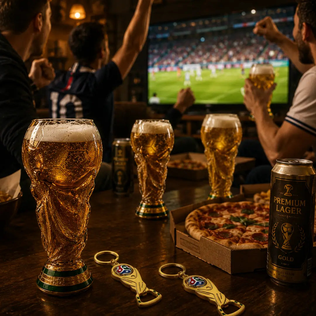 🏆500ml World Cup Trophy Glass – Celebrate Every Match Like a Champion with This Officially Inspired Football Collectible!